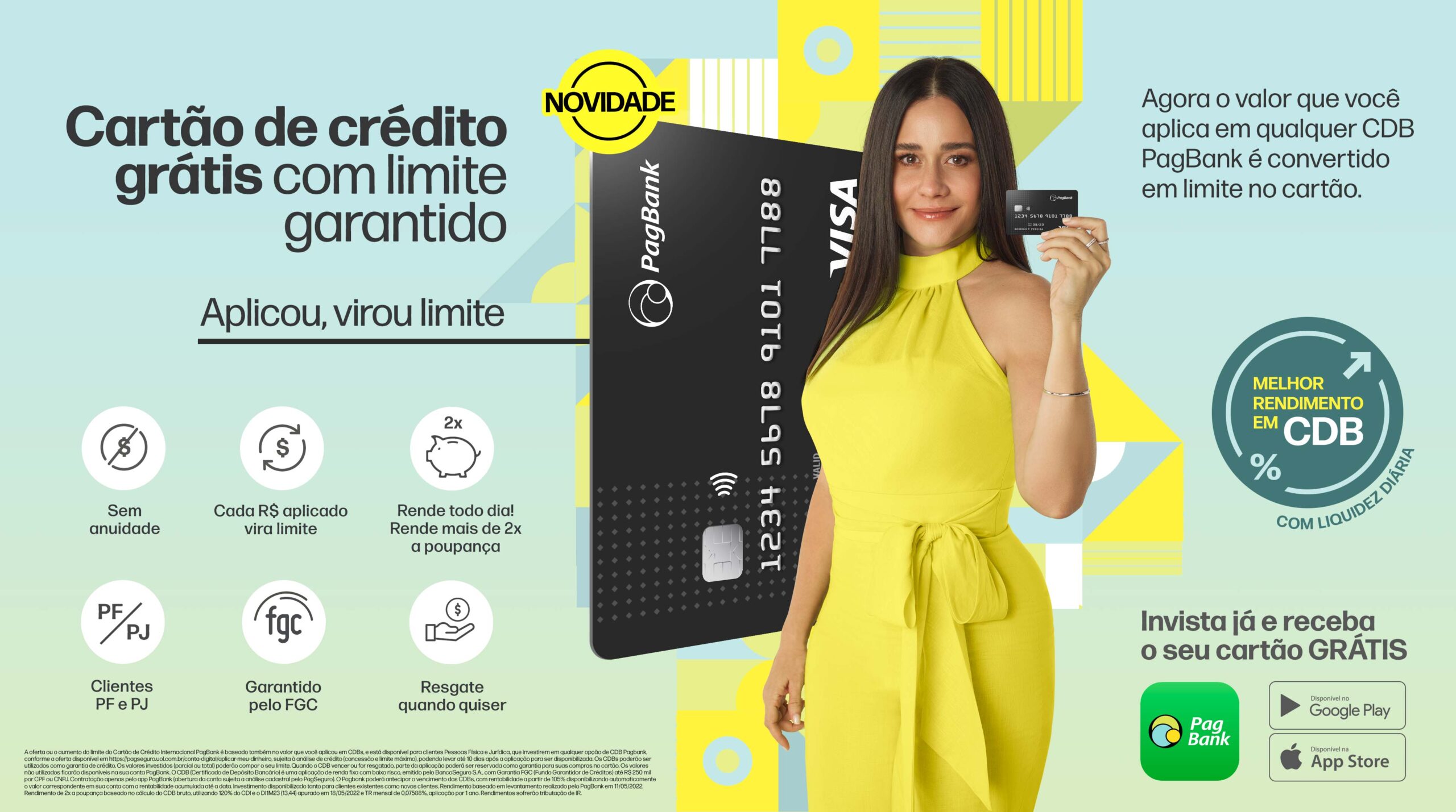 Cartão de Crédito com Limite Garantido PagBank: Mesmo negativado !